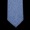 Dreaming Of Monday Ties | Blue Herringbone 7-Fold Cashmere Tie