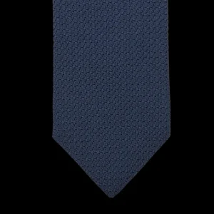 Drake's Ties | Blue Lined Large Knot Grenadine Tie