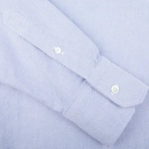 Glanshirt Shirts | Blue Melange Cotton Oxford Bd Regular Shirt