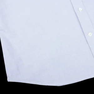 Glanshirt Shirts | Blue Melange Cotton Oxford Bd Regular Shirt