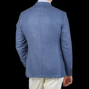 Eduard Dressler Blazers | Blue Melange Wool Blend Senderik Blazer