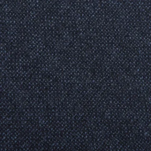 Canali Outerwear | Blue Melange Wool Fur Collar Blouson