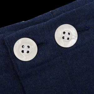 Derek Rose Loungewear | Blue Piped Cotton Classic Fit Pyjamas