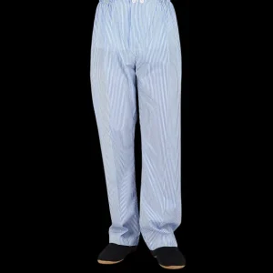 Derek Rose Loungewear | Blue Striped Cotton Classic Fit Pyjamas