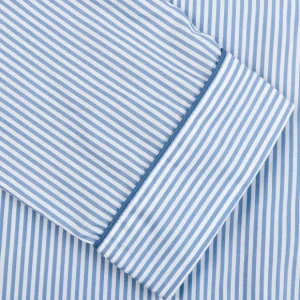 Derek Rose Loungewear | Blue Striped Cotton Classic Fit Pyjamas