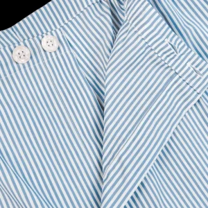 Derek Rose Loungewear | Blue Striped Cotton Classic Fit Pyjamas