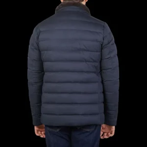 Herno Coats & Jackets | Blue Technical Nylon Polar Tech Hybrid Blazer