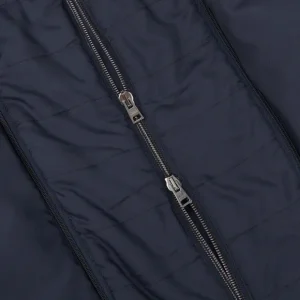 Herno Coats & Jackets | Blue Technical Nylon Polar Tech Hybrid Blazer
