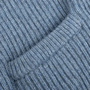 William Lockie Knitwear | Blue Waves Lambswool Shawl Collar Cardigan