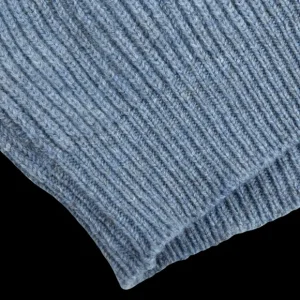 William Lockie Cardigans | Blue Waves Lambswool Shawl Collar Cardigan