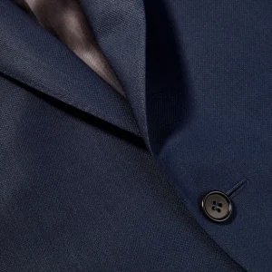 Canali Blazers | Blue Wool Hopsack Travel Blazer