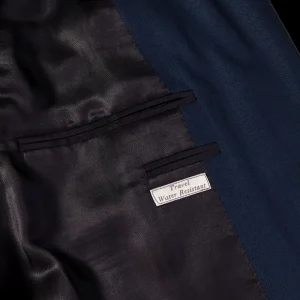 Canali Blazers | Blue Wool Hopsack Travel Blazer