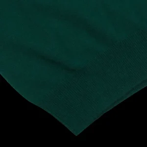 Piacenza Cashmere Sweaters | Bottle Green Cashmere 1/4 Zip Sweater