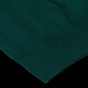 Piacenza Cashmere Knitwear | Bottle Green Cashmere V-Neck