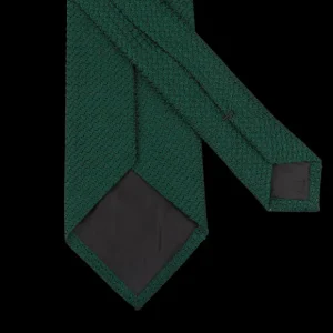 Amanda Christensen Ties | Bottle Green Grenadine Grossa Lined Silk Tie