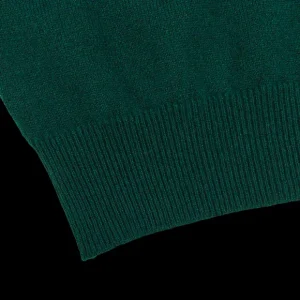 William Lockie Knitwear | Bottle Green Lambswool Slipover