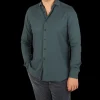 Xacus Shirts | Bottle Green Washed Cotton Twill Casual Shirt