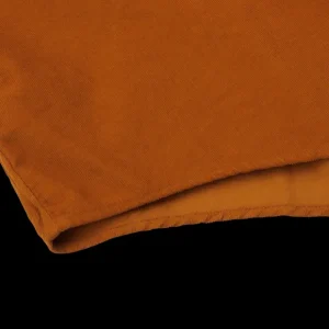 Massimo Alba Shirts | Brick Orange Cotton Corduroy Casual Shirt