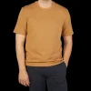 Tela Genova T-Shirts | Brick Orange Washed Organic Cotton T-Shirt