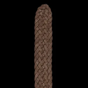 Andersons Belts | Brown Braided Suede Leather 40Mm Belt