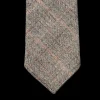 Dreaming Of Monday Ties | Brown Checked 7-Fold Vintage Wool Tie
