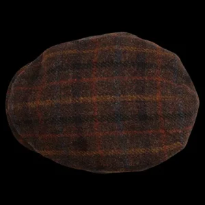 Wigéns Hats | Brown Checked Harris Tweed Ivy Contemporary Cap