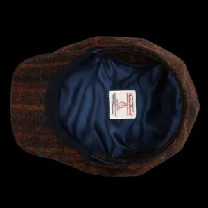 Wigéns Hats | Brown Checked Harris Tweed Ivy Contemporary Cap