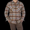 Universal Works Shirts | Brown Checked Wool Flannel Workshirt