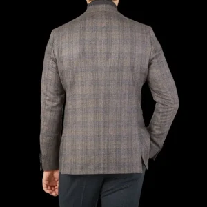 Eduard Dressler Blazers | Brown Checked Wool Sendrik Blazer