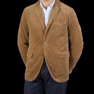 Aspesi Coats & Jackets | Brown Cotton Corduroy Casual Blazer