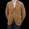 Aspesi Outerwear | Brown Cotton Corduroy Casual Blazer