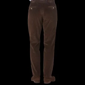 Hiltl Trousers | Brown Cotton Corduroy Regular Fit Chinos