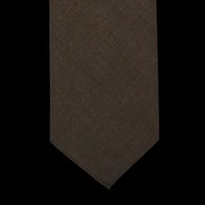 Dreaming Of Monday Ties | Brown 7-Fold High Twist Wool Tie