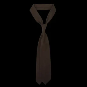 Dreaming Of Monday Ties | Brown 7-Fold High Twist Wool Tie