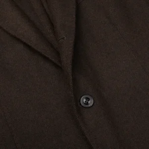 Boglioli Blazers | Brown Herringbone Wool K Jacket