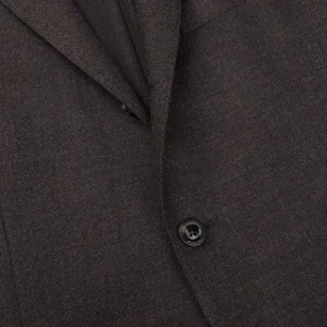 Boglioli Suits | Brown Melange Wool Hopsack K Suit