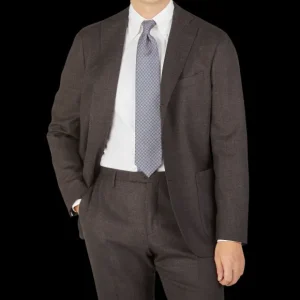 Boglioli Suits | Brown Melange Wool Hopsack K Suit