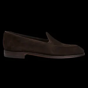 Carmina Loafers | Brown Suede Uetam Unlined Slippers