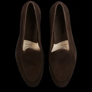 Carmina Loafers | Brown Suede Uetam Unlined Slippers