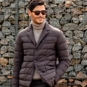 Herno Outerwear | Brown Technical Nylon Legend Hybrid Blazer
