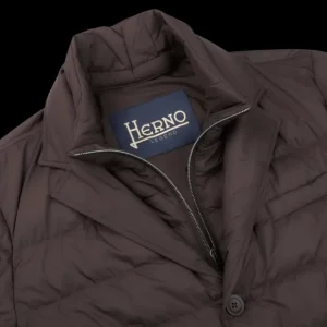 Herno Outerwear | Brown Technical Nylon Legend Hybrid Blazer