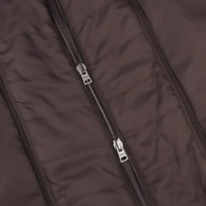 Herno Coats & Jackets | Brown Technical Nylon Polar Tech Hybrid Blazer