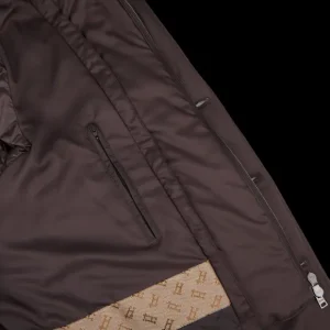 Herno Coats & Jackets | Brown Technical Nylon Polar Tech Hybrid Blazer