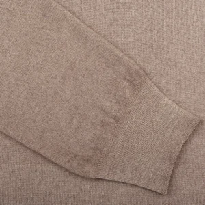 Gran Sasso Sweaters | Brown Vintage Merino Wool 1/4 Sweater