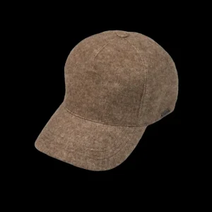 Wigéns Hats | Brown Wool Cotton Cashmere Baseball Cap