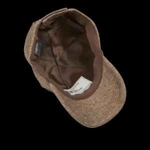 Wigéns Hats | Brown Wool Cotton Cashmere Baseball Cap