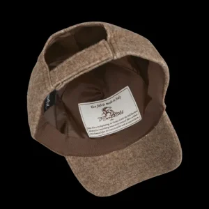 Wigéns Hats | Brown Wool Cotton Cashmere Baseball Cap
