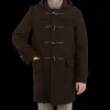 Gloverall Outerwear | Brown Wool Morris Duffle Coat