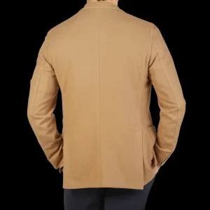 Boglioli Blazers | Camel Beige Brushed Wool K Jacket