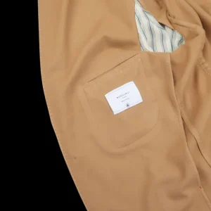 Boglioli Blazers | Camel Beige Brushed Wool K Jacket